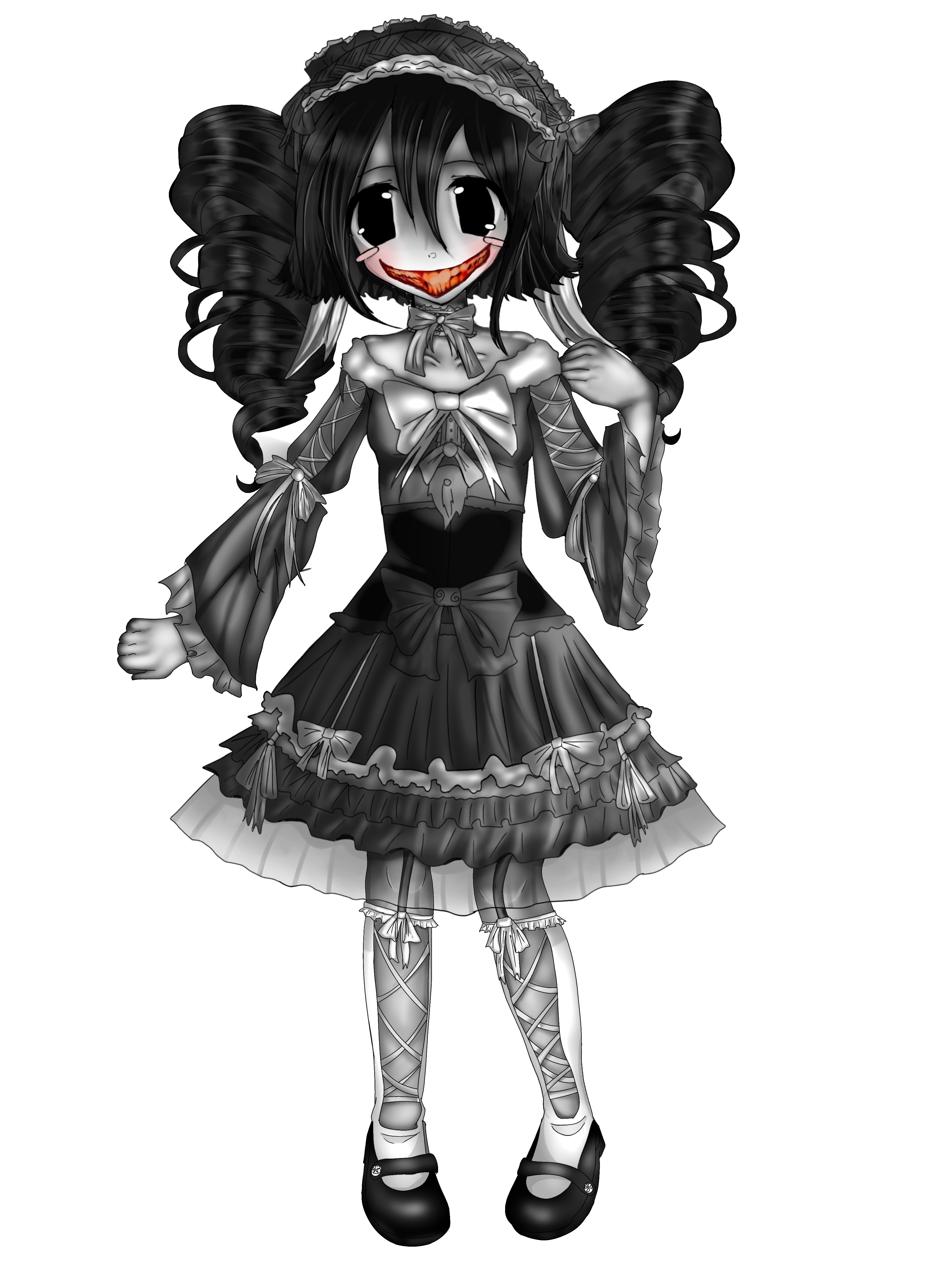 creepy magical girl